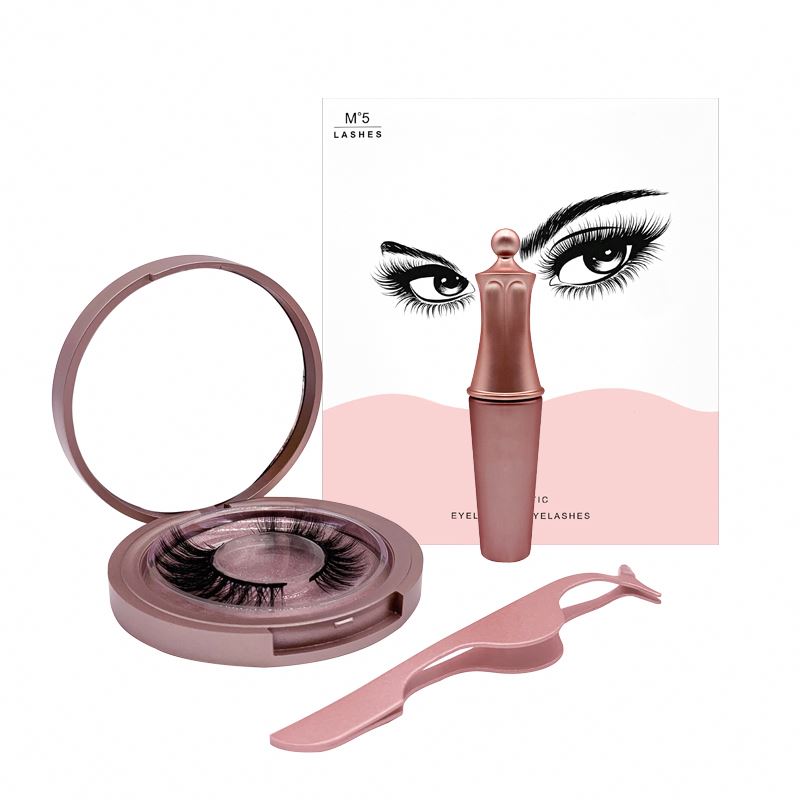 False Eyelashes Set with Eyeliner Eyelash Tweezers