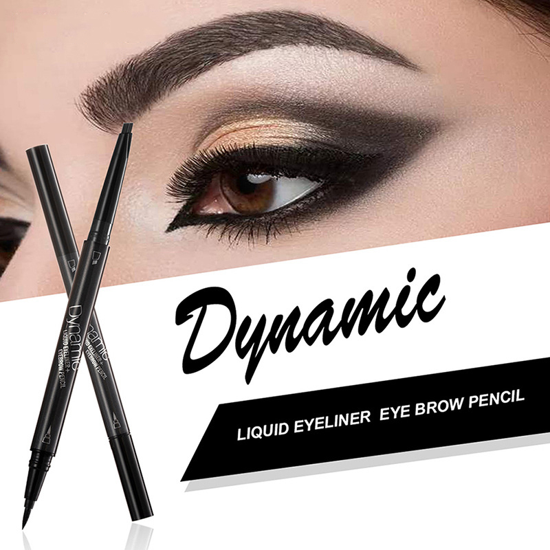 Double Head Long Lasting Eyebrow Pencil And Liquid Eyeliner