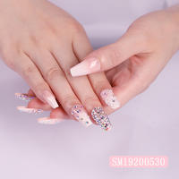 Long Fake Nails ABS Material Finger Coffin Full Cover