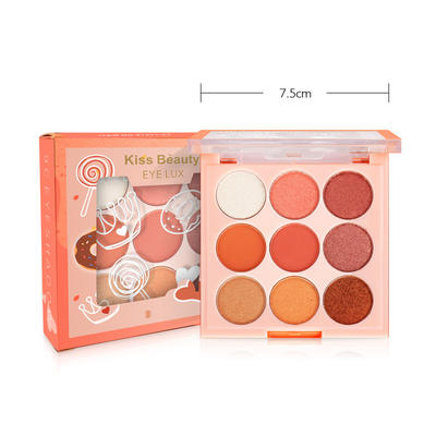Wholesale 9 Colors Makeup Eyeshadow Palette With Mirror