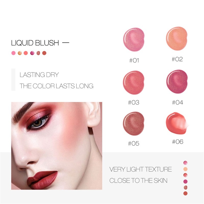 Liquid Blush Lasting Dry Light Texture 6 Color