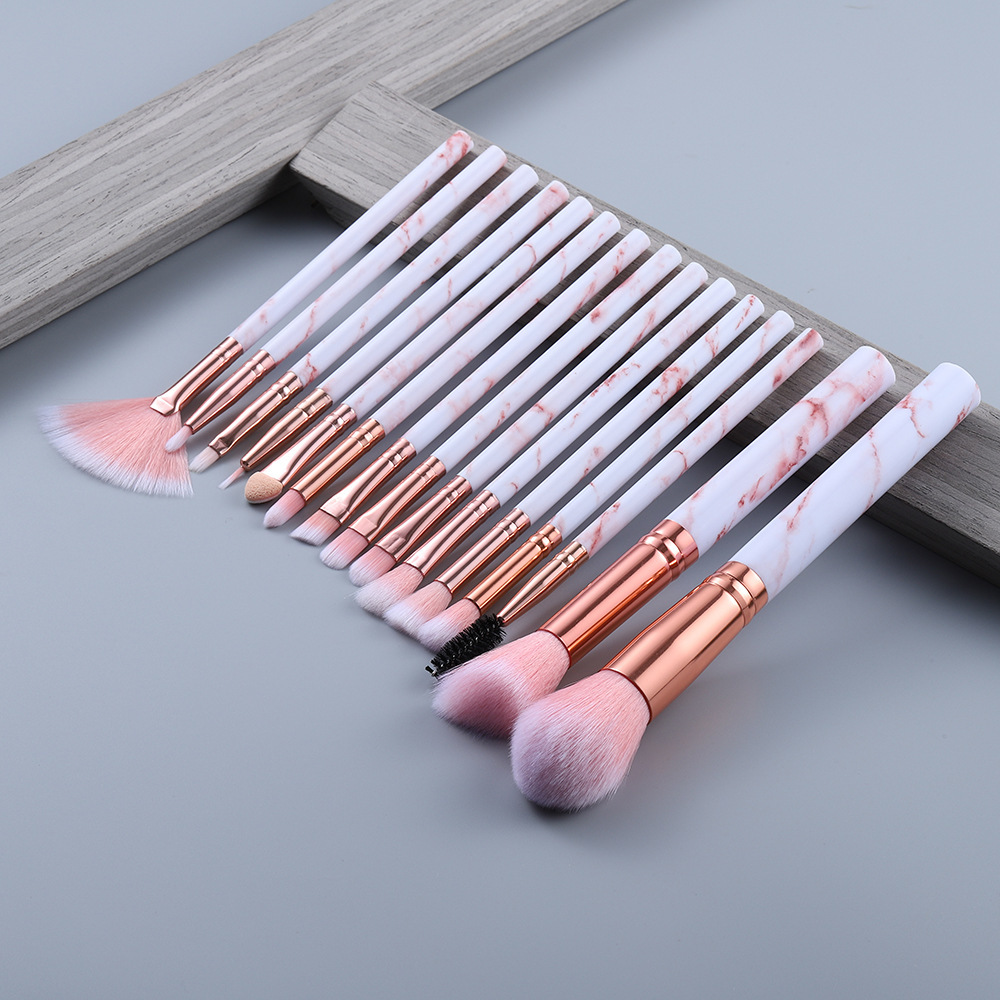 Durable 15PCS Makeup Brush Set Skin-friendly Nylon Wool Personalised Makeup Brushes